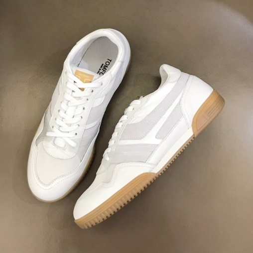 トムフォードメンズカジュアルホワイトスニーカーf009