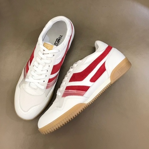 トムフォードメンズカジュアルホワイトスニーカーf0011