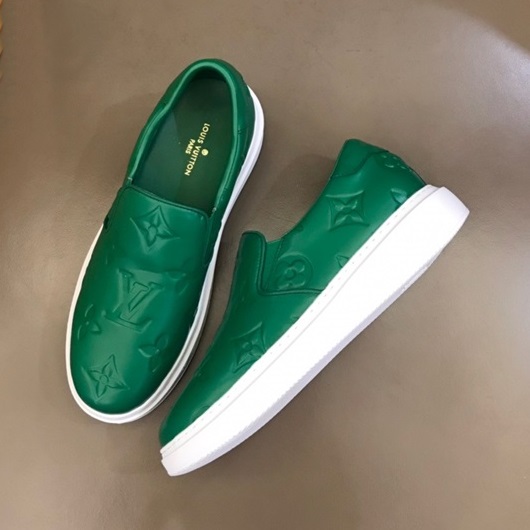 ルイヴィトンメンズモノグラムグリーンローファーu05090