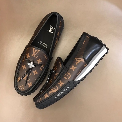 ルイヴィトンメンズモノグラムブラウンローファーu05098