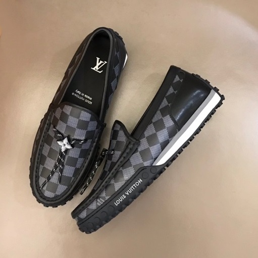 ルイヴィトンメンズモノグラムブラックローファーu05099