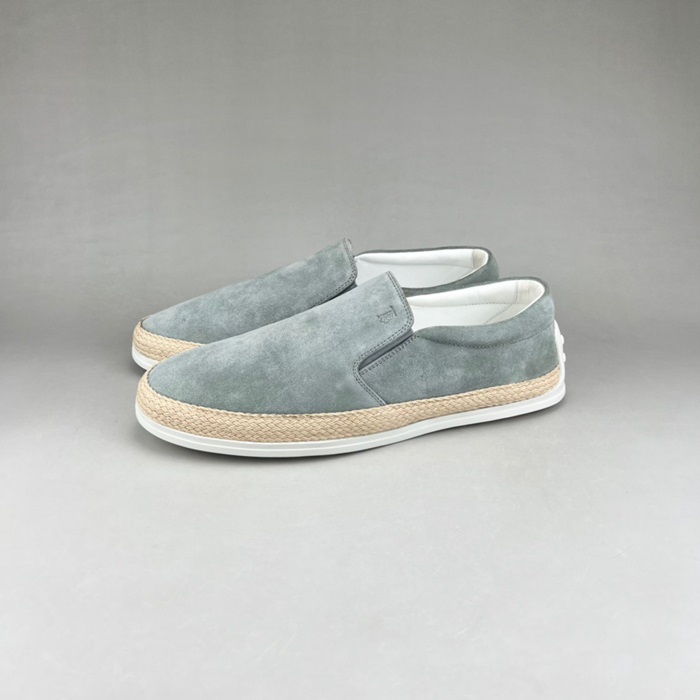 トッズメンズモダンブルーローファーz0274