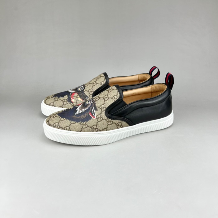 グッチメンズモダンキャメルローファーc05003