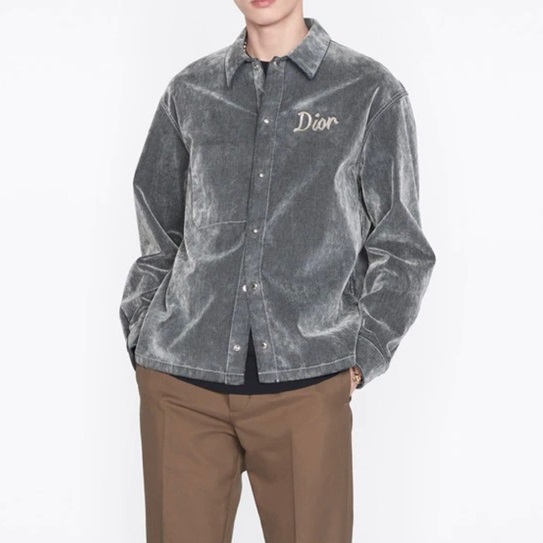 ディオールメンズクラシックグレーシャツo01989
