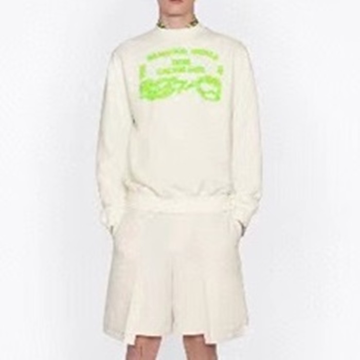 ディオールメンズクラシックホワイトスウェットシャツo01992