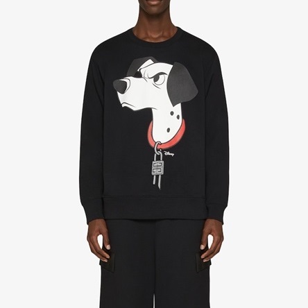 ジバンシィメンズカジュアルブラックスウェットシャツv0803