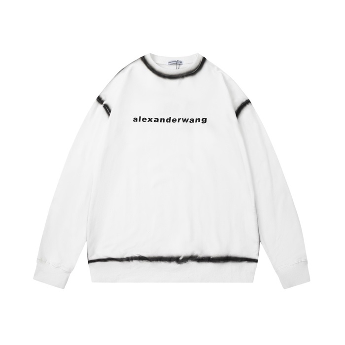 アレクサンダーワンメンズモダンホワイトスウェットシャツx0204