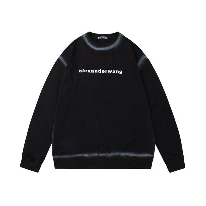 アレクサンダーワンメンズモダンブラックスウェットシャツx0205