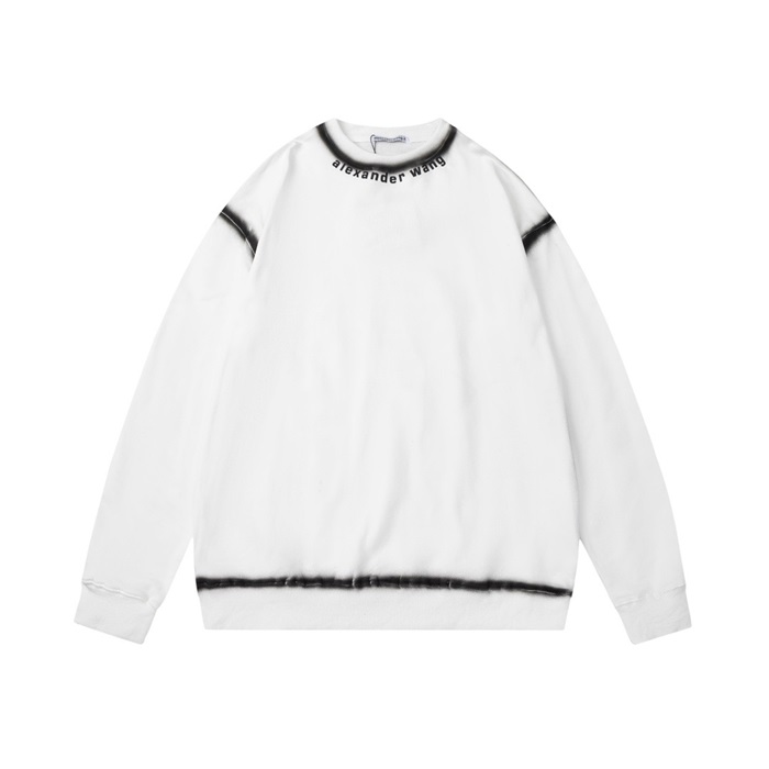 アレクサンダーワンメンズモダンホワイトスウェットシャツx0206