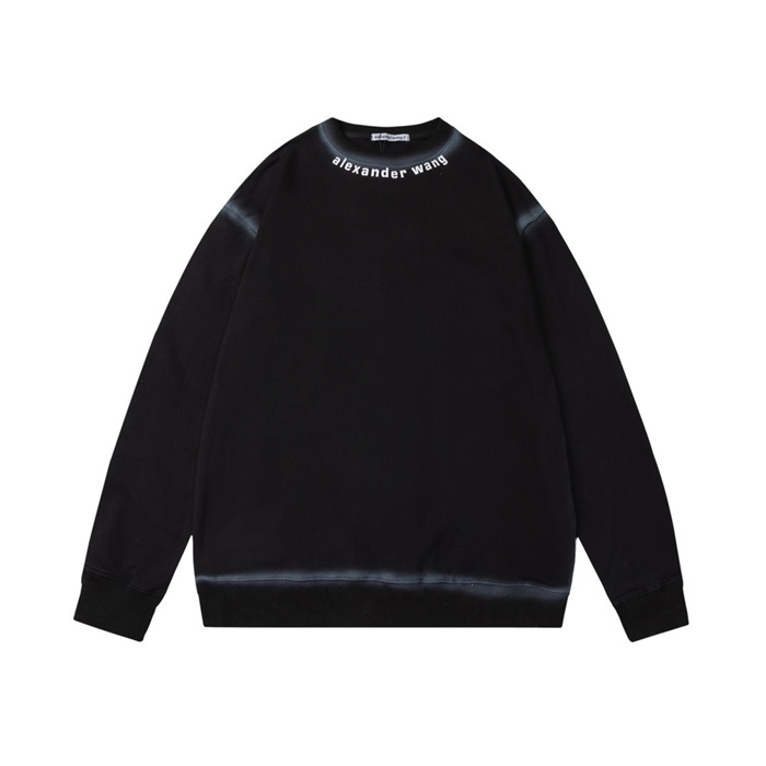 アレクサンダーワンメンズモダンブラックスウェットシャツx0207