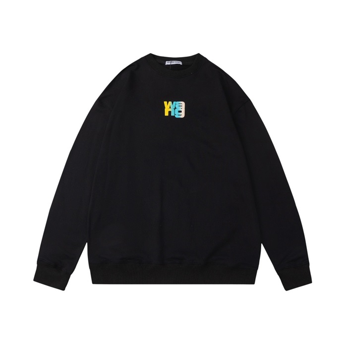 アレクサンダーワンメンズモダンブラックスウェットシャツx0211