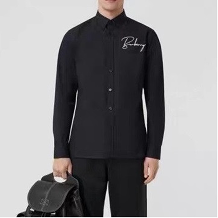 バーバリーメンズクラシックブラックシャツr04472
