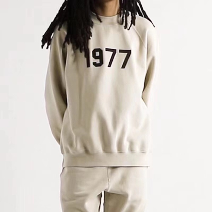 フィアオブゴッドメンズクラシックベージュ長袖Tシャツa0411