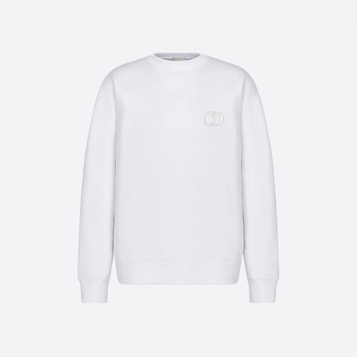 ディオールメンズクラシックホワイトスウェットシャツo01995