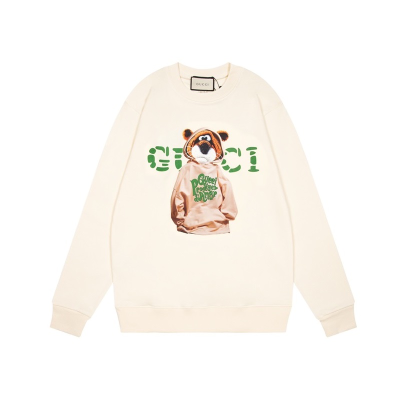 グッチユニセックスカジュアルアイボリースウェットシャツc05022