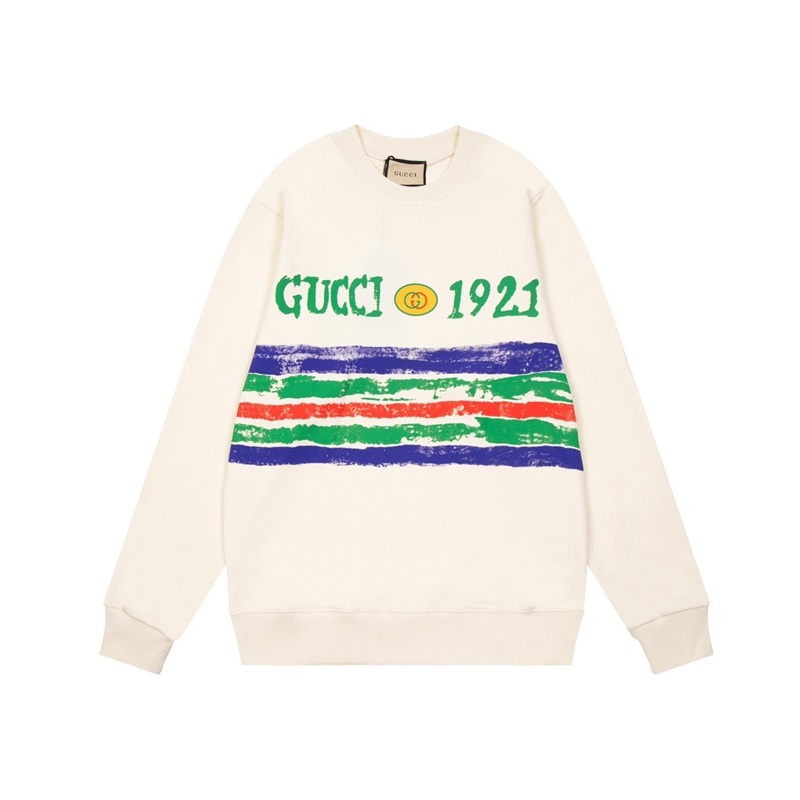 グッチユニセックスカジュアルアイボリースウェットシャツc05024