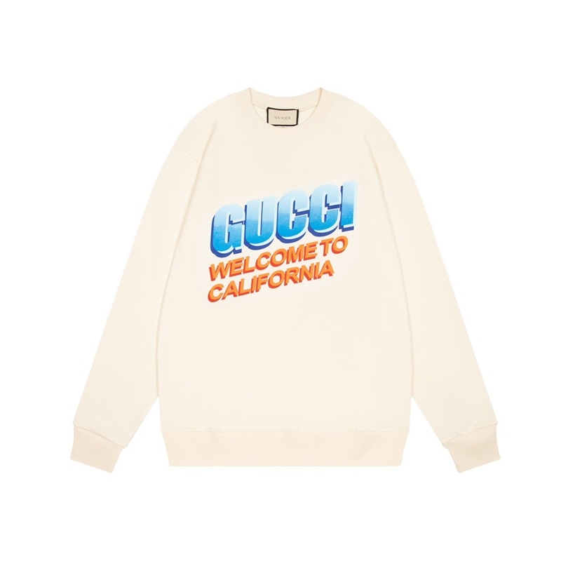 グッチユニセックスカジュアルアイボリースウェットシャツc05031