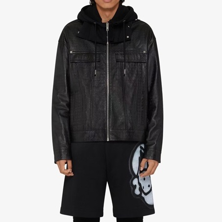 ジバンシィメンズカジュアルブラックジャケットv0807