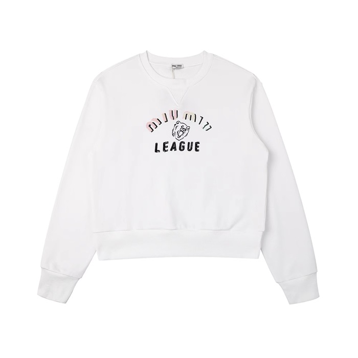 ミュウミュウレディースモダンスウェットシャツu251