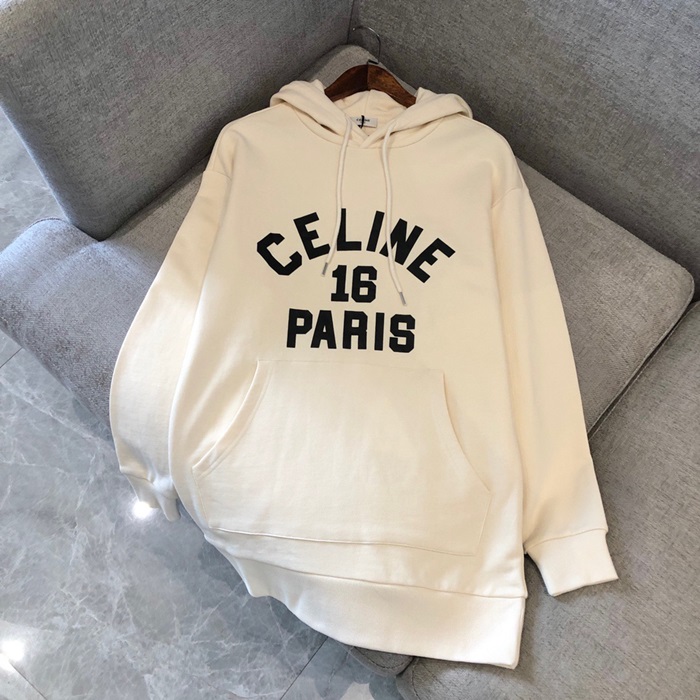 セリーヌレディースアイボリーカジュアルフーディl0442