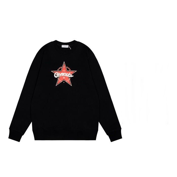 ジバンシィメンズカジュアルブラックスウェットシャツv0810