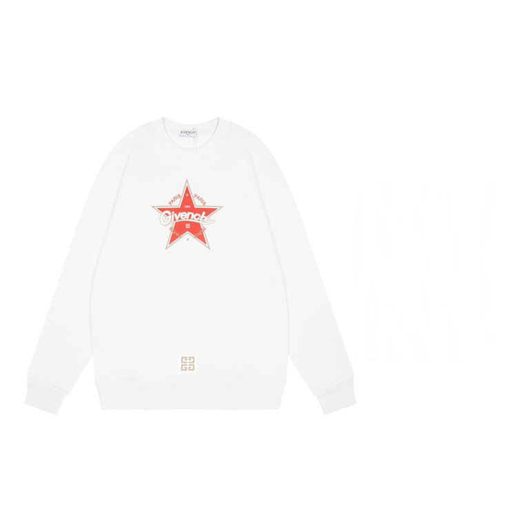 ジバンシィメンズカジュアルホワイトスウェットシャツv0811