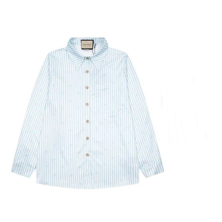 グッチメンズトレンディブルーシャツc05065