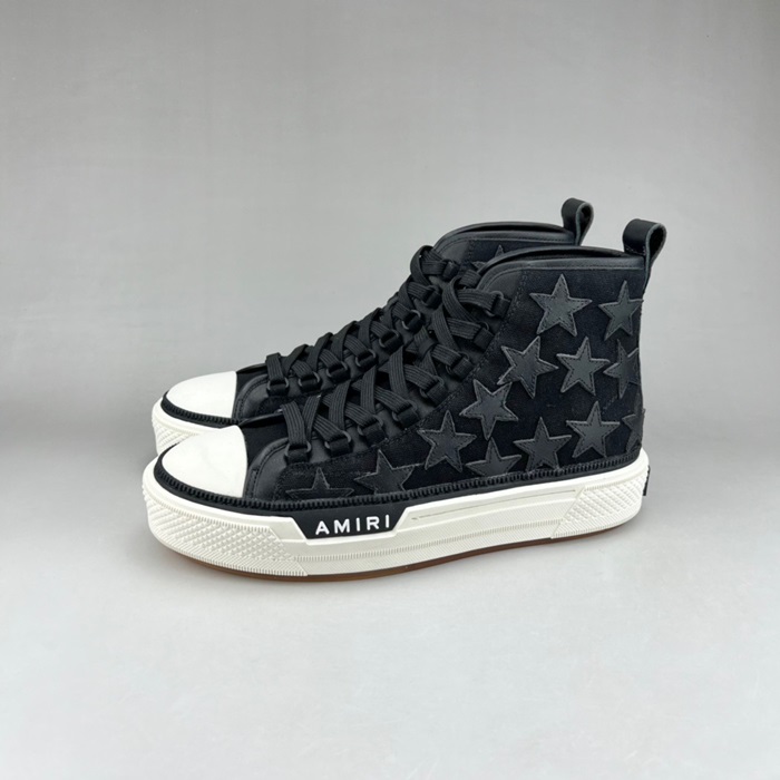 アミリメンズクラシックブラックハイトップスニーカーr0368