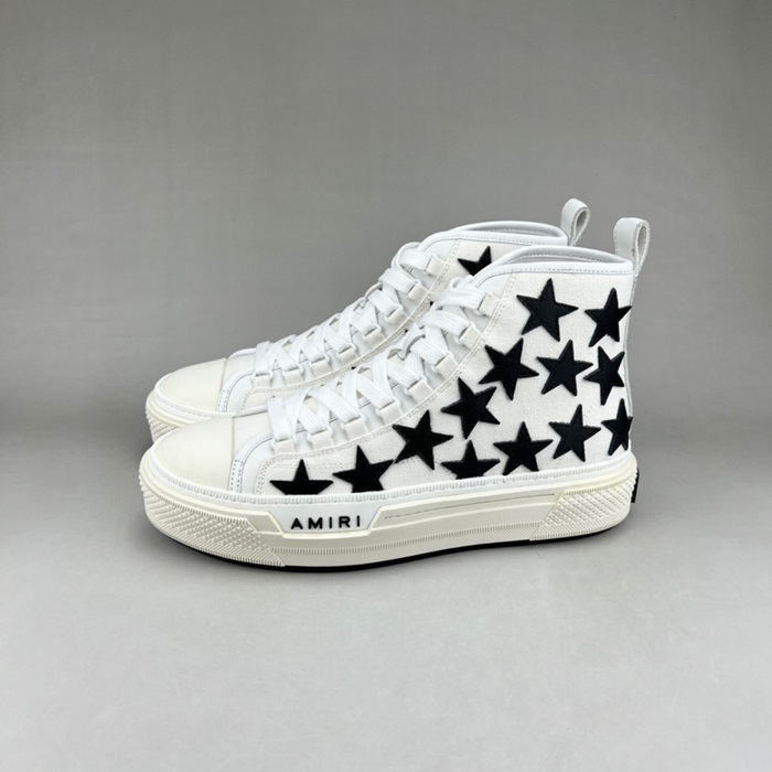 アミリメンズクラシックホワイトハイトップスニーカーr0369