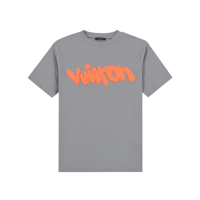 ルイヴィトンメンズグレークルーネック半袖Tシャツu05140