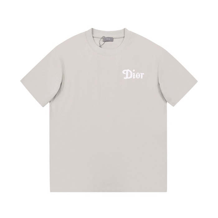 ディオールメンズグレークルーネック半袖Tシャツo02027