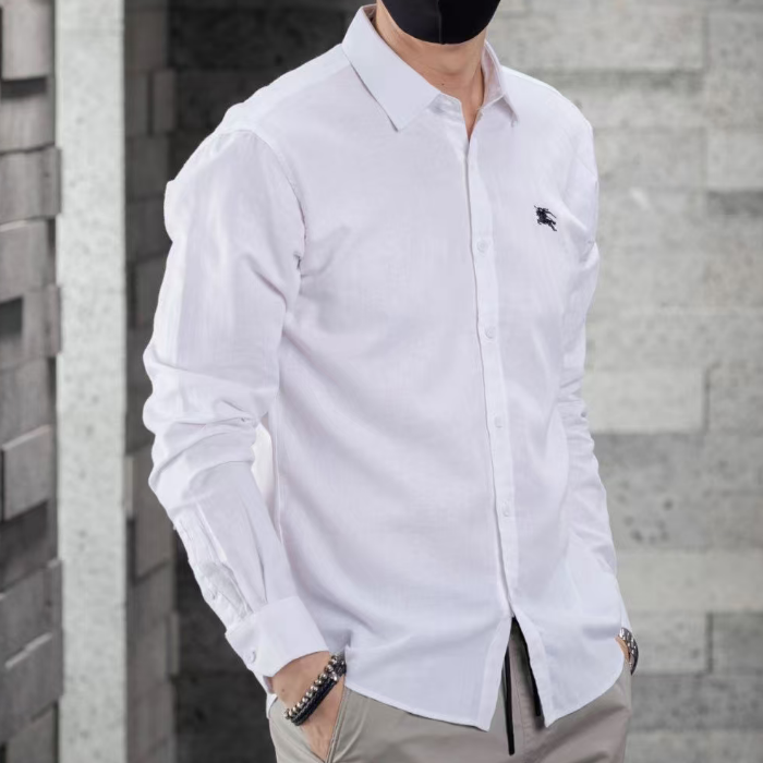 バーバリーメンズクラシックホワイトシャツr04495