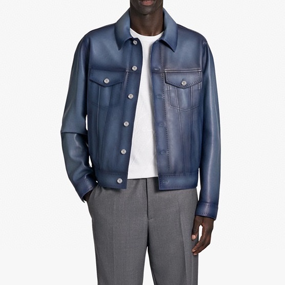 ベルルッティメンズブルージャケットr0123