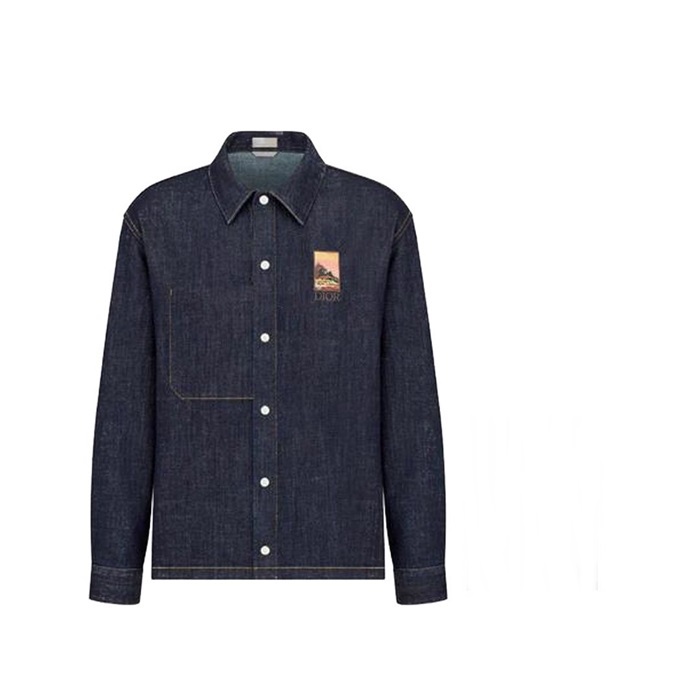 ディオールメンズクラシックブルーシャツo02034