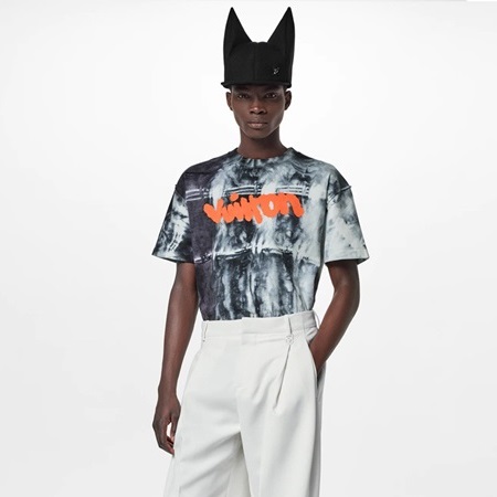 ルイヴィトンメンズグレークルーネック半袖Tシャツu05146