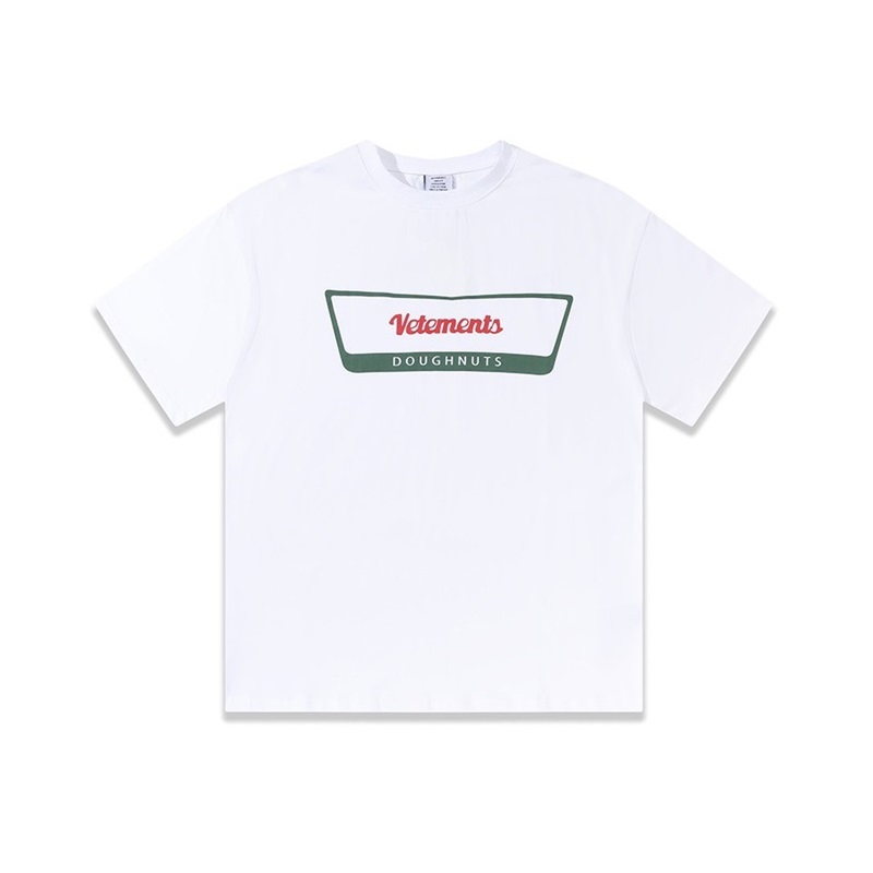 ヴェトモンメンズトレンディホワイト半袖Tシャツt0296