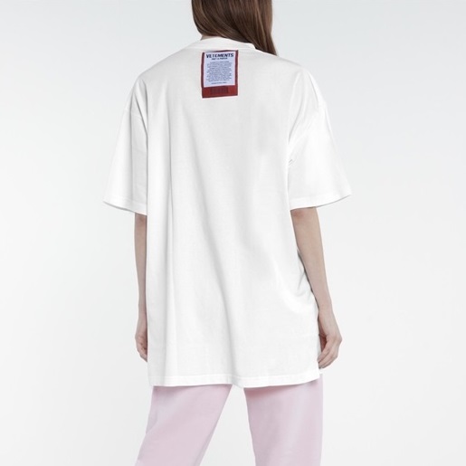 ヴェトモンメンズトレンディホワイト半袖Tシャツt0297