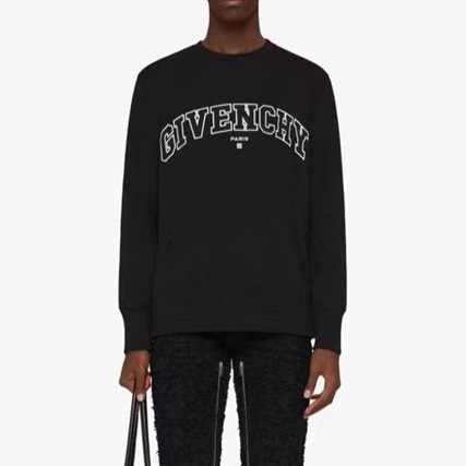 ジバンシィメンズカジュアルブラックスウェットシャツv0821