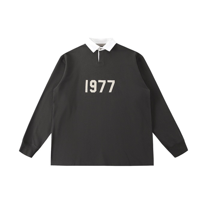 フィアオブゴッドメンズクラシックグレー長袖Tシャツa0424