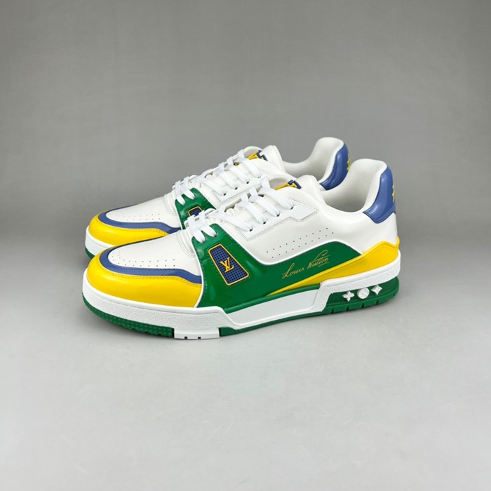 ルイヴィトンメンズトレンディグリーンスニーカーu05152