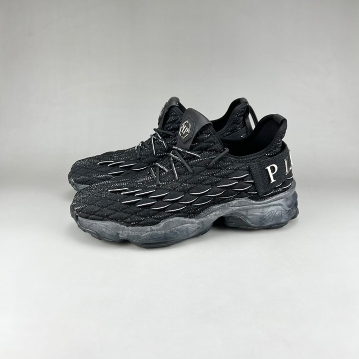 フィリッププレインメンズカジュアルブラックi0158