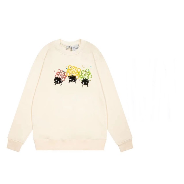 ロエベユニセックスクラシックアイボリースウェットシャツe0641