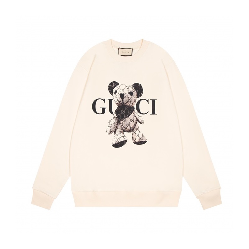 グッチユニセックスカジュアルアイボリースウェットシャツc05105