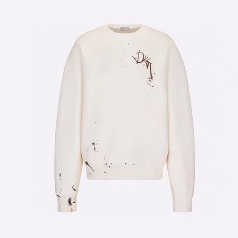 ディオールメンズクラシックアイボリースウェットシャツo02046