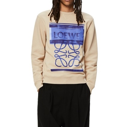 ロエベユニセックスクラシックベージュスウェットシャツe0643