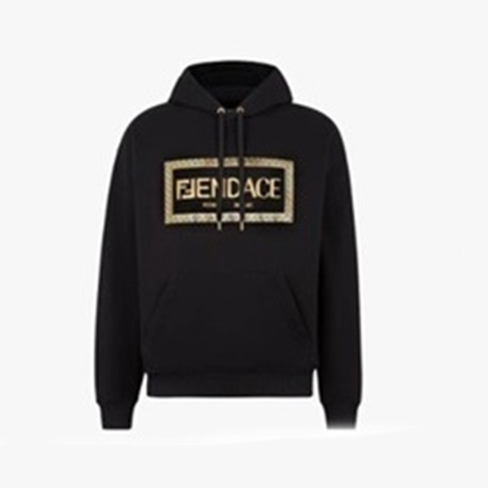 ヴェルサーチェメンズメデューサブラックフーディr0923