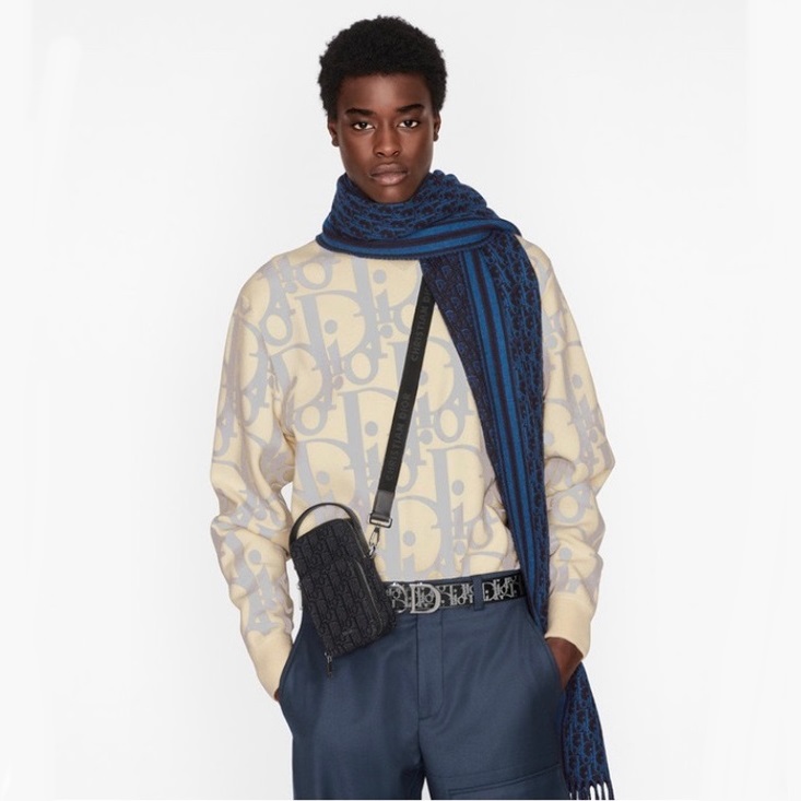 ディオールメンズオブリークブラックカメラバッグo02055