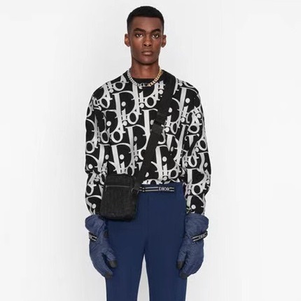 ディオールメンズオブリークブラックカメラバッグo02057