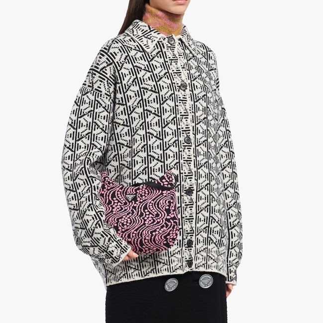 プラダレディースカジュアルピンクショルダーバッグa02790