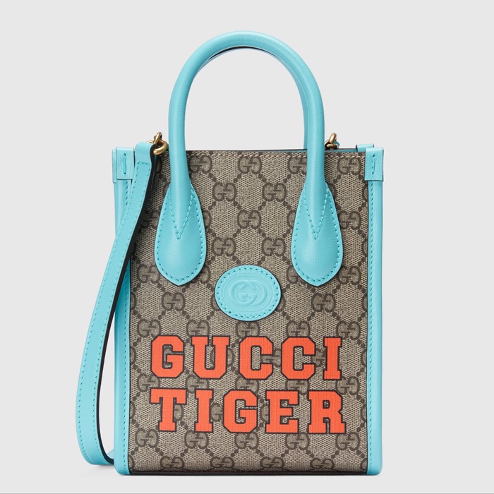 グッチユニセックスブルークロスバッグc05109